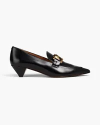 TOD'S Embellished leather pumps Schwarz