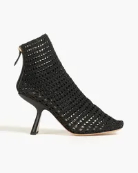 Nicholas Kirkwood Alba Ankle Boots aus Makramee Schwarz