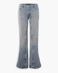 Y/PROJECT Wandelbare, tief sitzende Jeans mit geradem Bein Blau