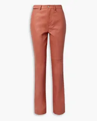 Proenza Schouler Hose mit geradem Bein aus Leder Orange