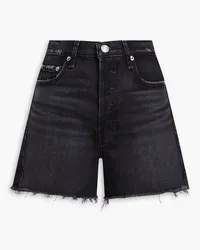 Rag & Bone Jeansshorts inDistressed-Optik Schwarz