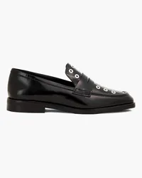 3.1 phillip lim Alexa Loafers aus Leder mit Ösenverzierung Schwarz