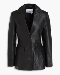 ROTATE Birger Christensen Blazer aus Leder Schwarz