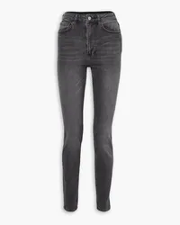 Anine Bing Beck high-rise skinny jeans Grau