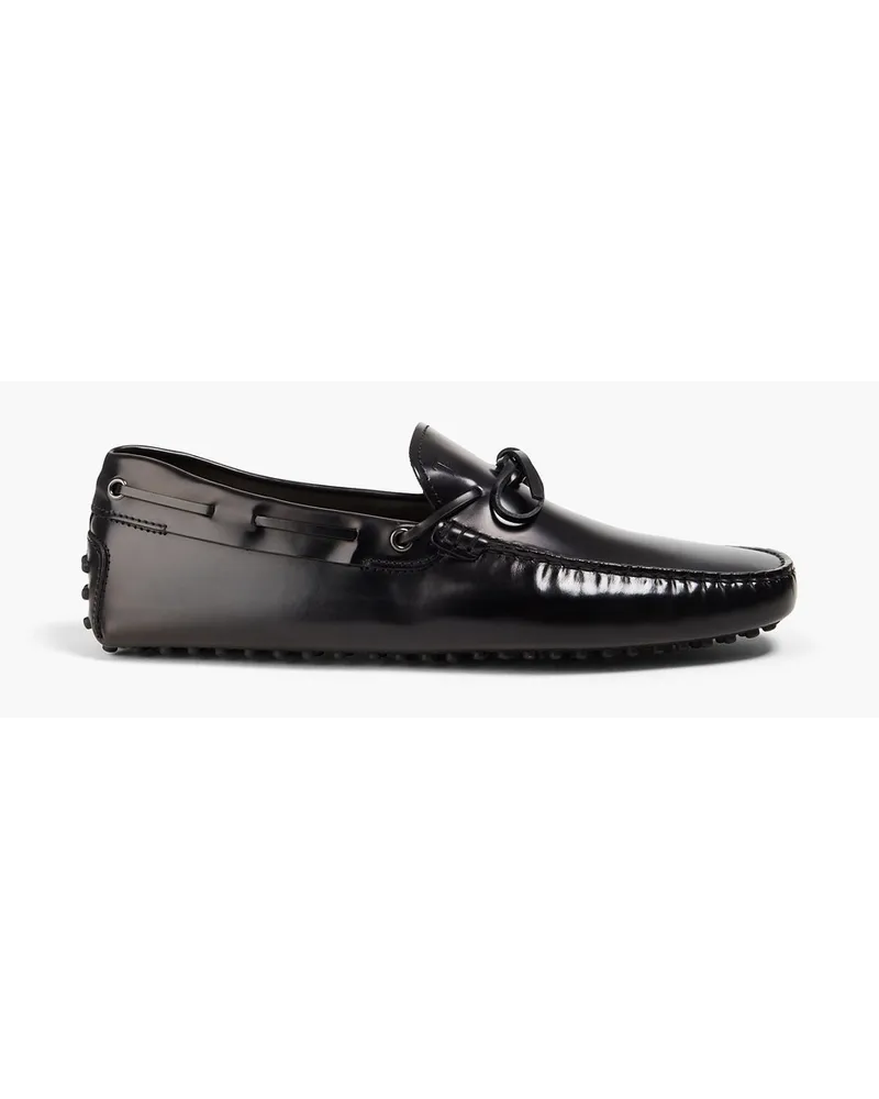 TOD'S Drivers aus Leder Schwarz