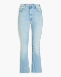 Mother The Hustler hoch sitzende Kick-flare-Jeans Blau