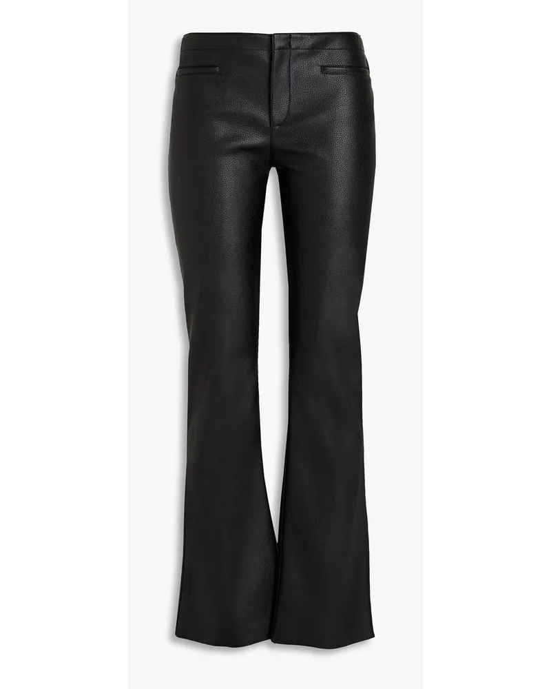 Philosophy Di Lorenzo Serafini Faux leather flared pants Schwarz