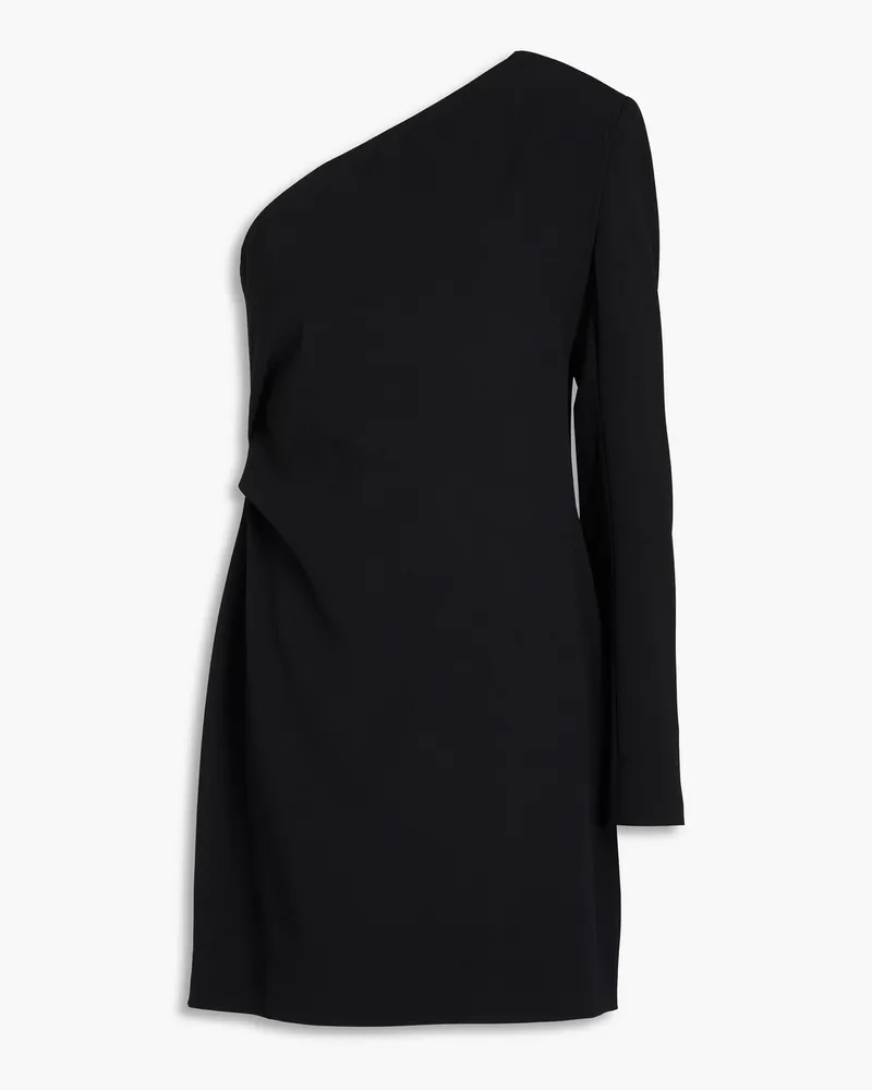 Rag & Bone Neeva Minikleid aus Crêpe mit asymmetrischer Schulterpartie Schwarz