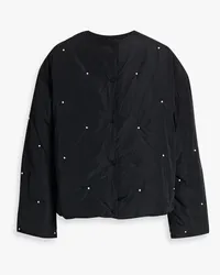 SLEEPER Shelljacke mit Kunstperlen/S Schwarz