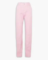 Thierry Mugler Jeans mit Steppnähten Pink