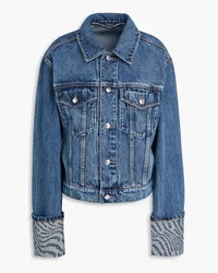 Alexander Wang Jeansjacke mit Print Blau