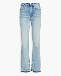 RE/DONE Halbhohe Bootcut-Jeans inDistressed-Optik Blau