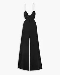 ET OCHS Adam Jumpsuit aus Stretch-Crêpe mit Raffungen und Cut-outs Schwarz