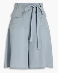 Valentino Garavani Shorts aus Crêpe de Chine aus Seide Blau