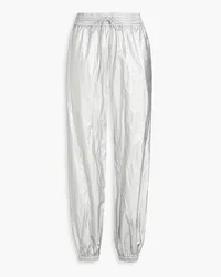 Zimmermann Track Pants aus beschichtetem Twill in-Optik Metallic