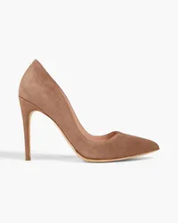 Rupert Sanderson Pumps aus Veloursleder Neutral