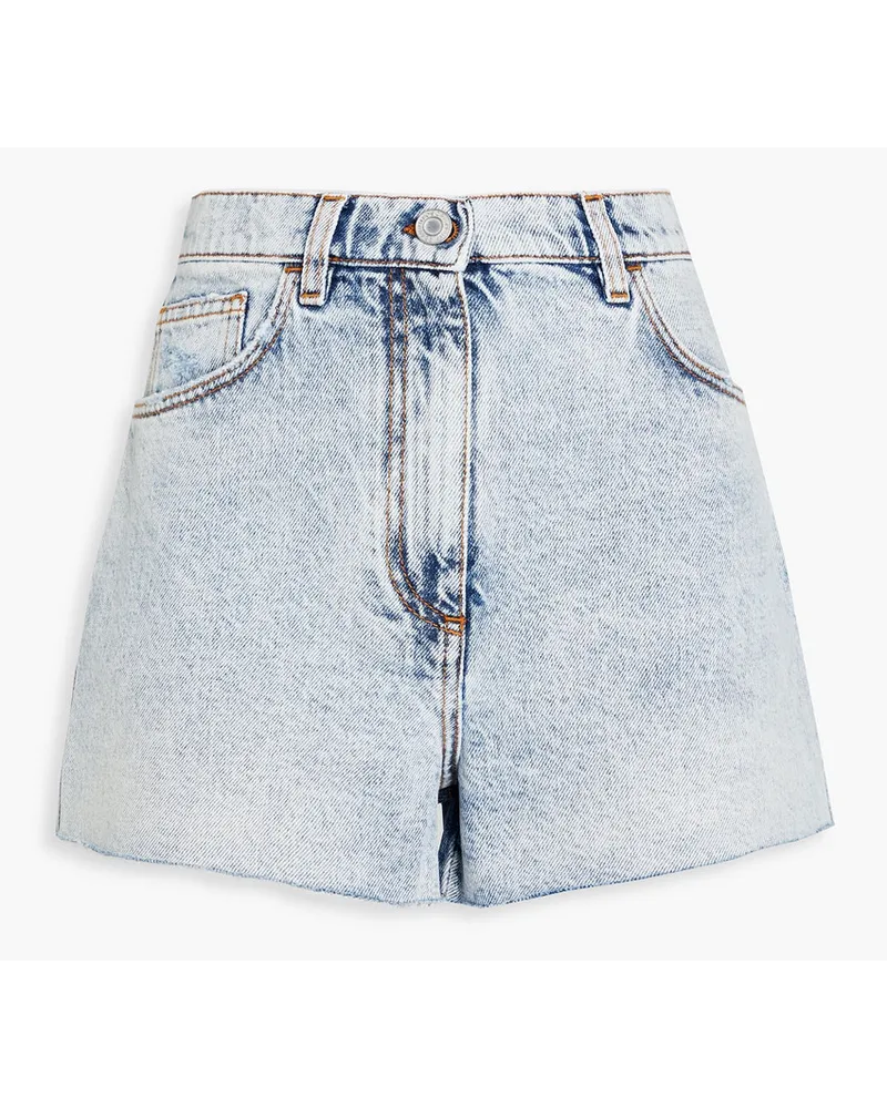 Philosophy Di Lorenzo Serafini Jeansshorts inAcid-Waschung Blau