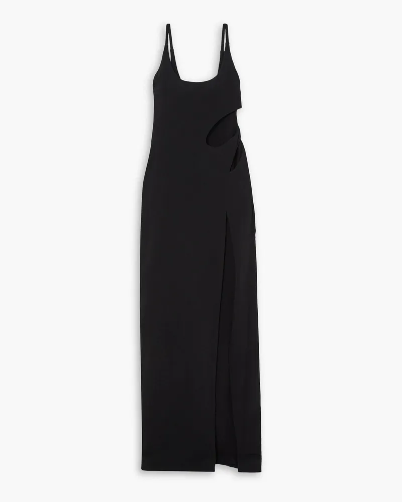 ET OCHS Rowena Robe aus Cady mit Cut-outs Schwarz