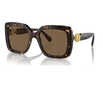 Sonnenbrille, Übergröße, Quadratische Form, SK6001, Braun