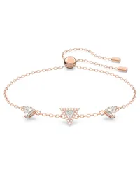 Swarovski Ortyx Armband, Trilliant-Schliff, Weiß, Roségold-Legierungsschicht Weiß