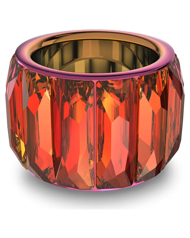 Swarovski Curiosa Cocktailring, Baguette-Schliff, Rosa Rosa