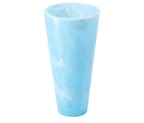 Hellblaue konische Vase „Pamana
