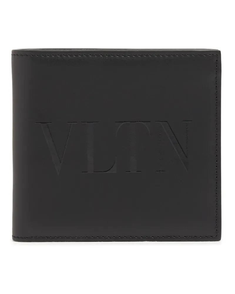 Valentino Garavani Kartenhülle Aus Leder Mit Vltn-logo Schwarz