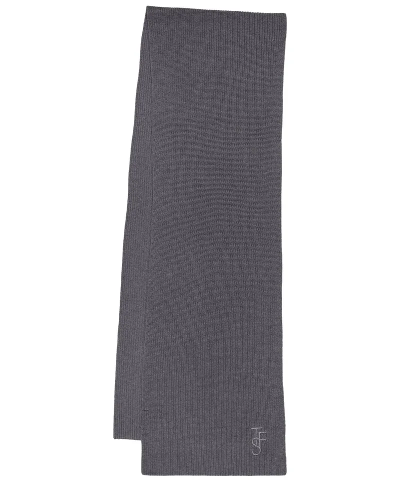 FRANKIE Shop Schal Aus Wollmischgewebe „veda Grau
