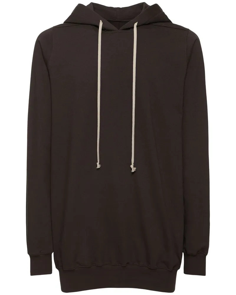 Rick Owens Sweatshirt Aus Baumwolljersey „hoodie Staub