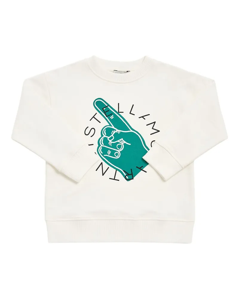 Stella McCartney Kids Sweatshirt Aus Baumwolle Off-White