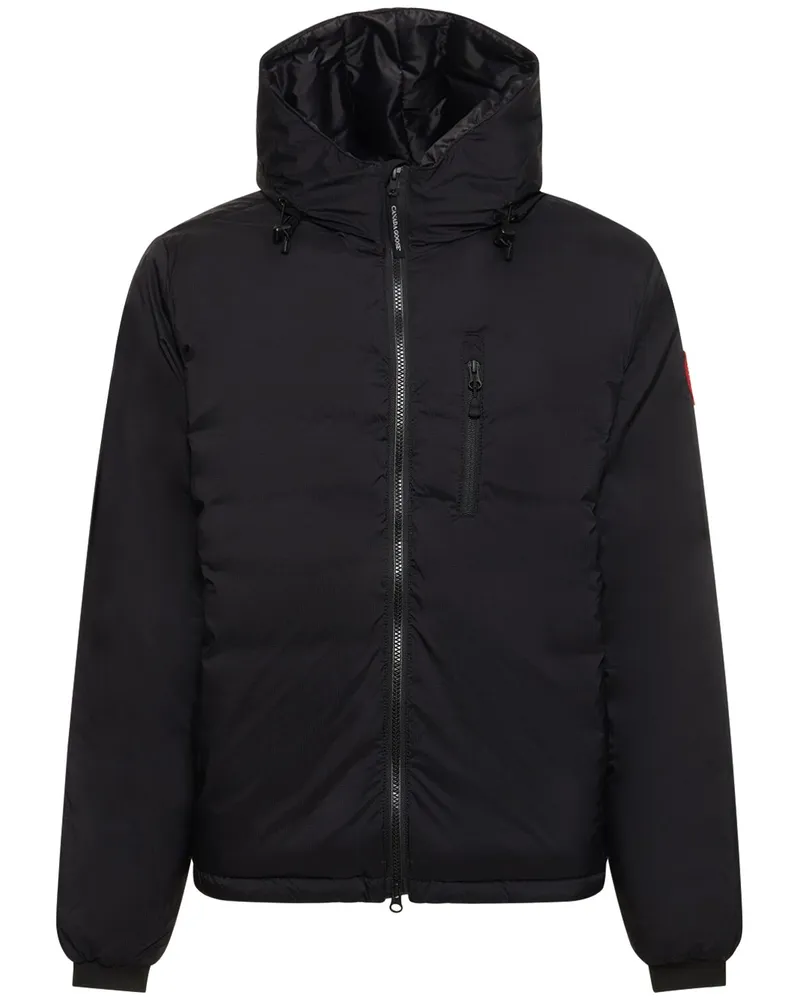Canada Goose Daunenjacke Aus Nylon Mit Kapuze Schwarz