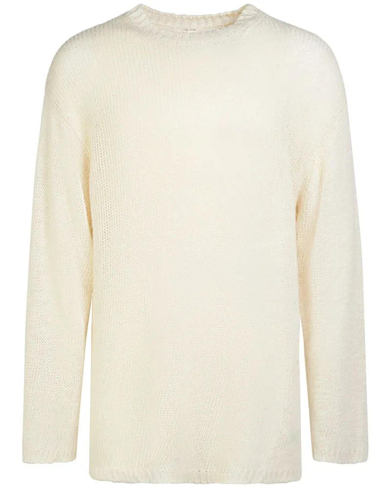 The Row Pullover Aus Leinen „hank Wollweiß