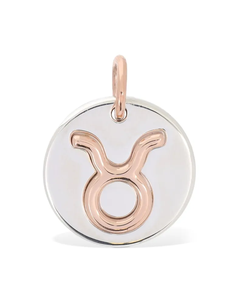 DoDo 9kt Stier-anhänger Aus Rotgold Und Silber
