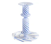 Kerzenhalter aus Glas „Flare Stripe Milk
