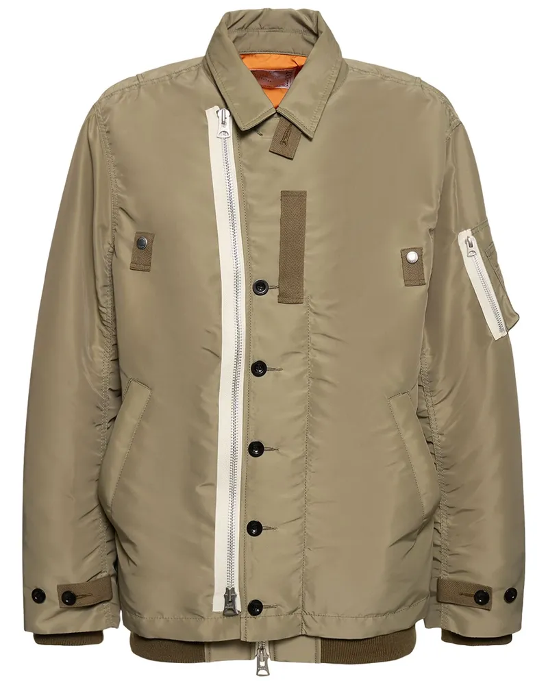 Sacai Jacke Aus Nylontwill Light