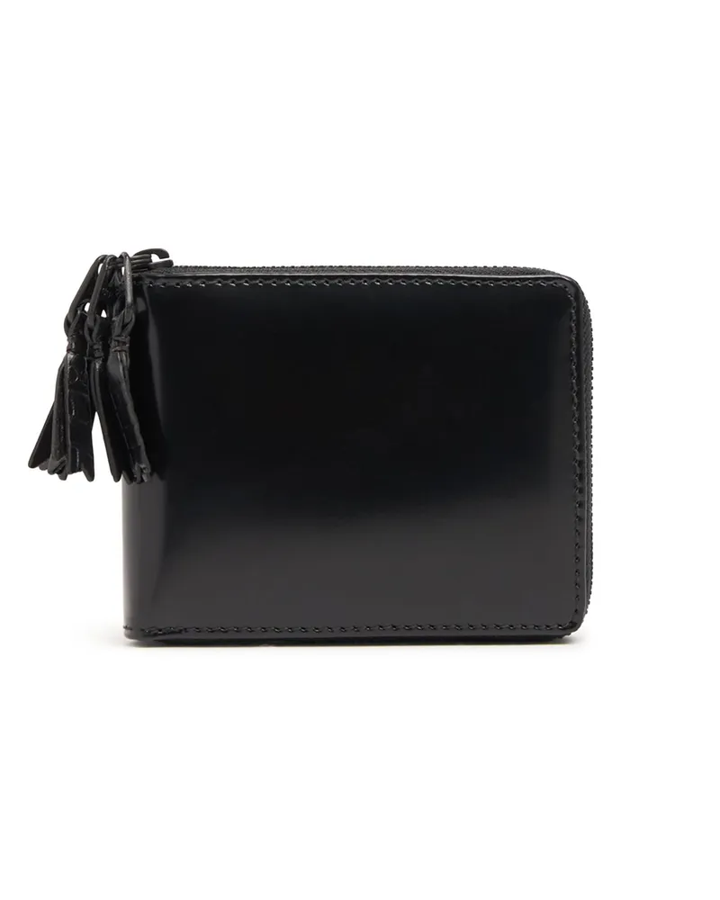 Comme des Garçons Lederbrieftasche Mit Reißverschluss „medley Schwarz