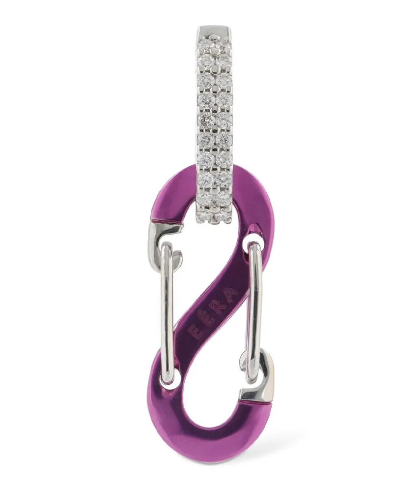EÉRA 18 Kt Gold-mono-ohrring Mit Diamanten „romy Fuchsia