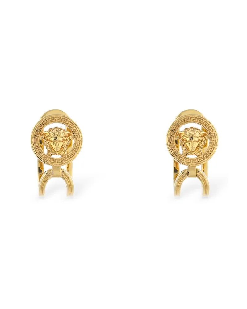 Versace Asymmetrische Ohrringe Gold