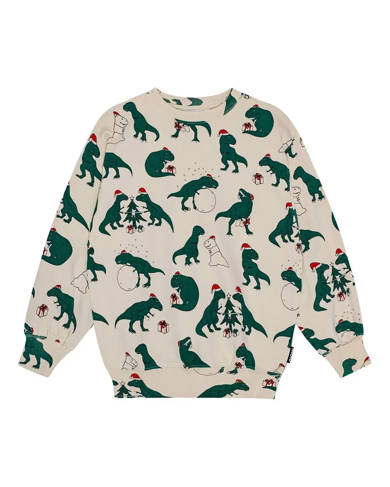 Molo Bedrucktes Sweatshirt Aus Bio-baumwollfleece Weiß