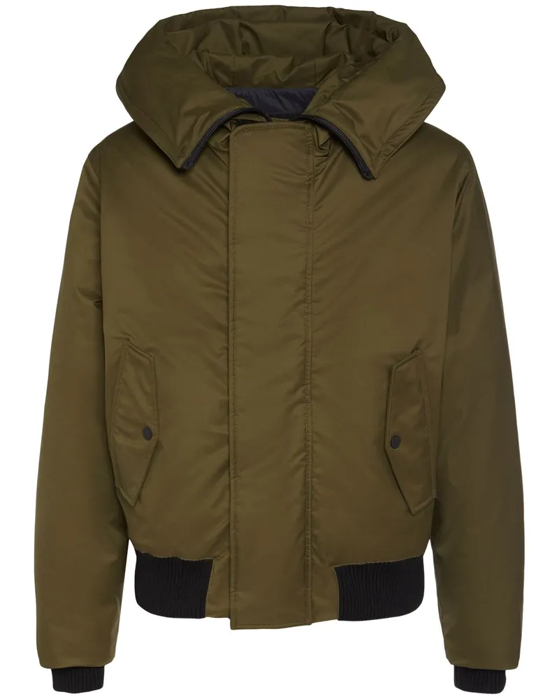 Dsquared2 Bomberjacke Aus Technostoff MilitäRgrüN