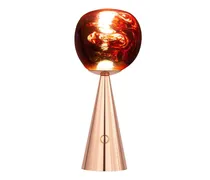 Melt portable copper LED table lamp