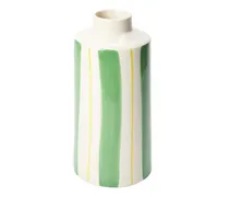 Kleine Vase mit grünen Streifen