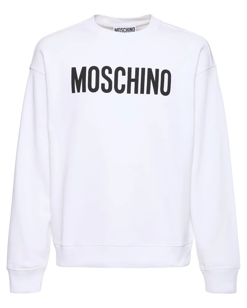 Moschino Sweatshirt „institutional Weiß
