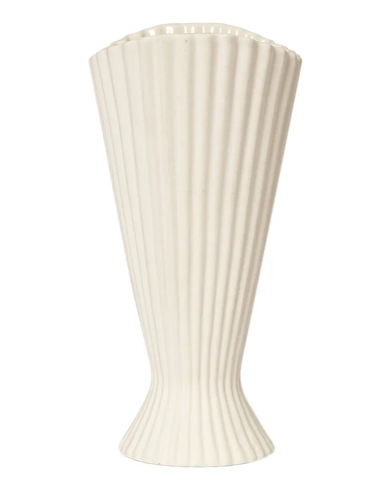 ferm LIVING Vase „fountain Weiß