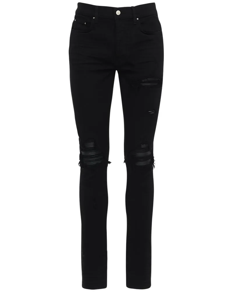 Amiri 15cm Jeans Aus Baumwolldenim „mx1 Schwarz