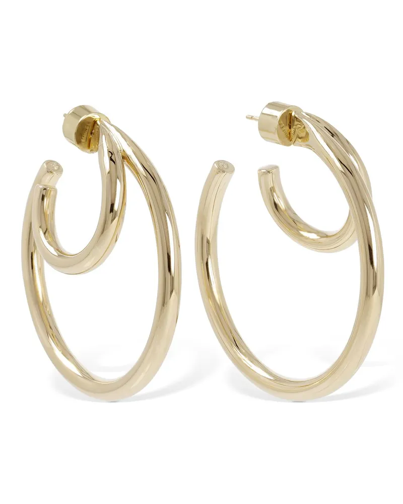 Jennifer Fisher Große Kreolen-ohrringe „double Lily Gold
