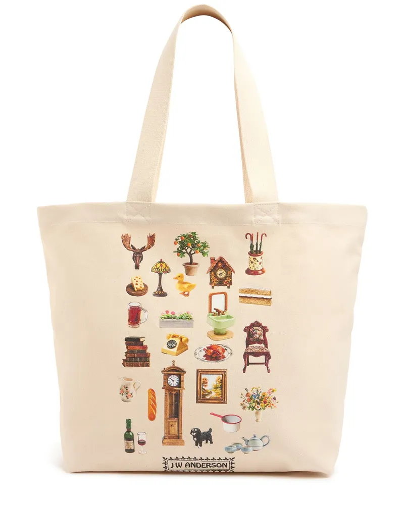 J.W.Anderson Tote Aus Canvas Natural