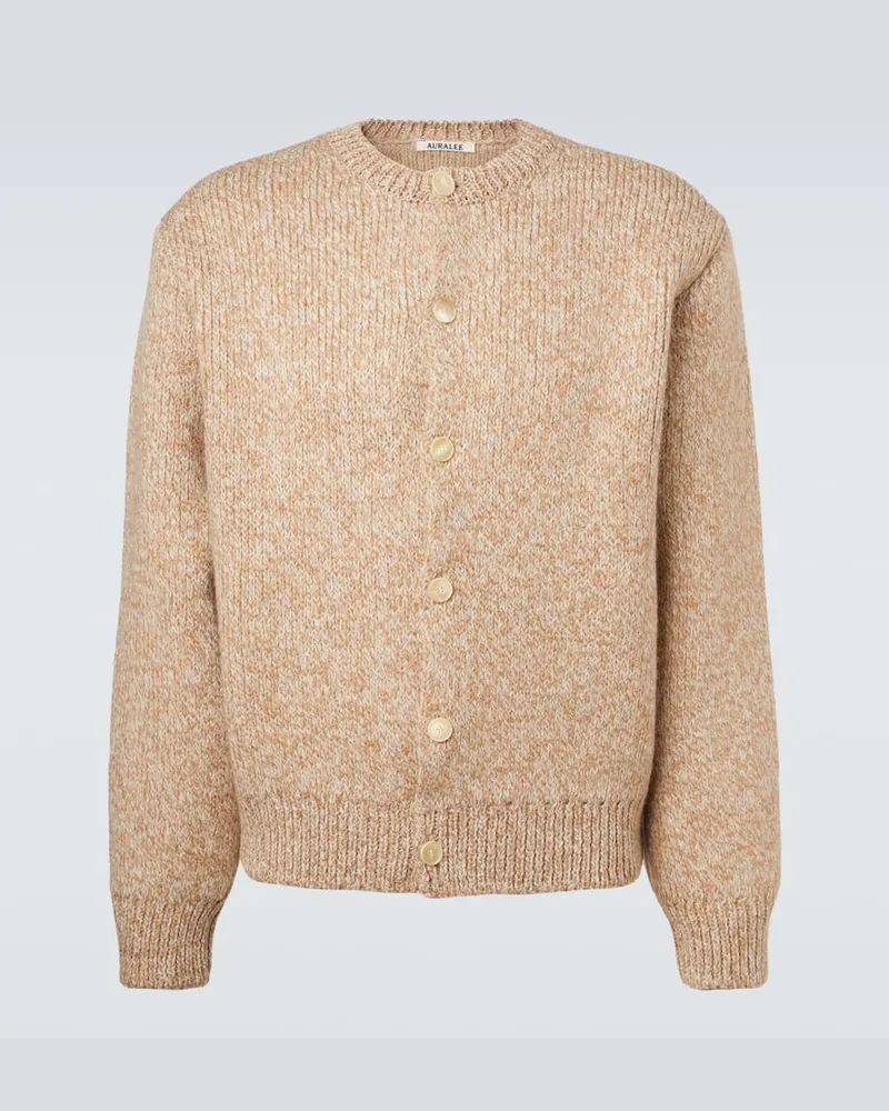 AURALEE Cardigan aus einem Wollgemisch Beige