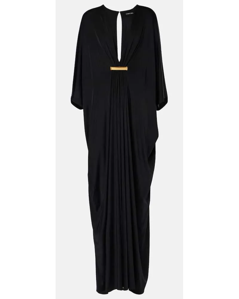 Tom Ford Kaftan aus Satin Schwarz