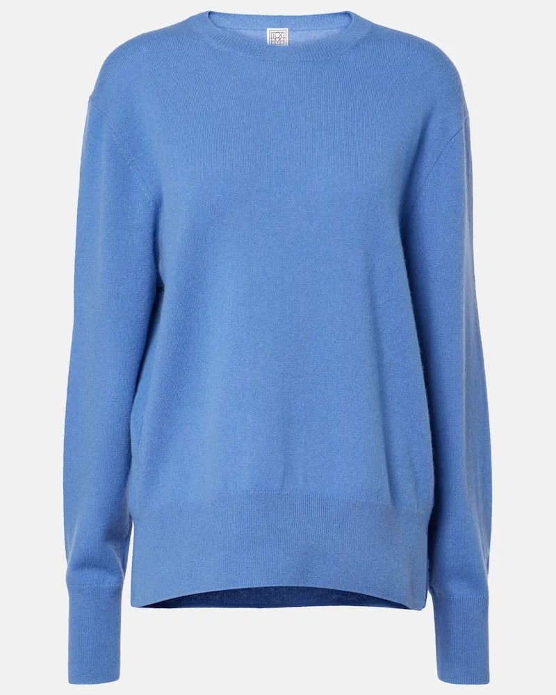 Totême Pullover aus Kaschmir Blau